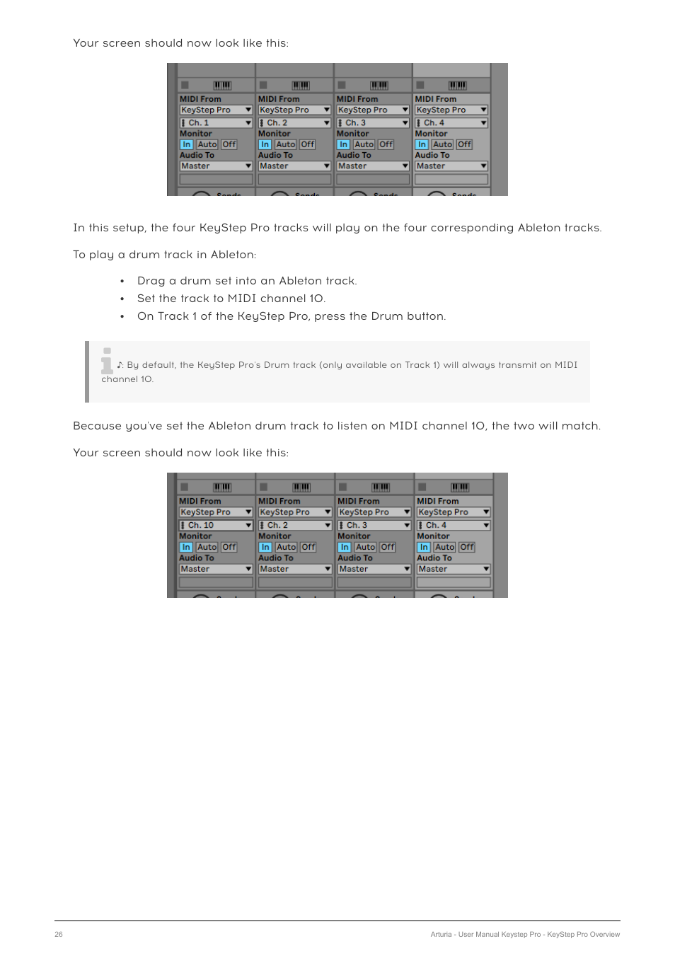 Arturia KeyStep Pro Keyboard with Advanced Sequencer and Arpeggiator User Manual | Page 32 / 186