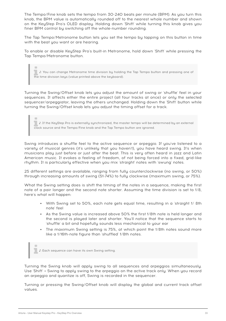 Arturia KeyStep Pro Keyboard with Advanced Sequencer and Arpeggiator User Manual | Page 39 / 186