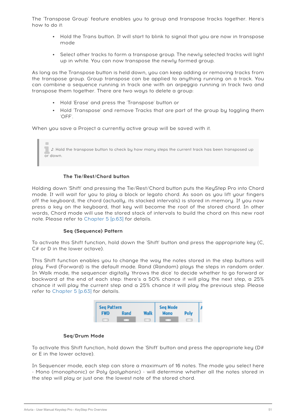 Arturia KeyStep Pro Keyboard with Advanced Sequencer and Arpeggiator User Manual | Page 57 / 186
