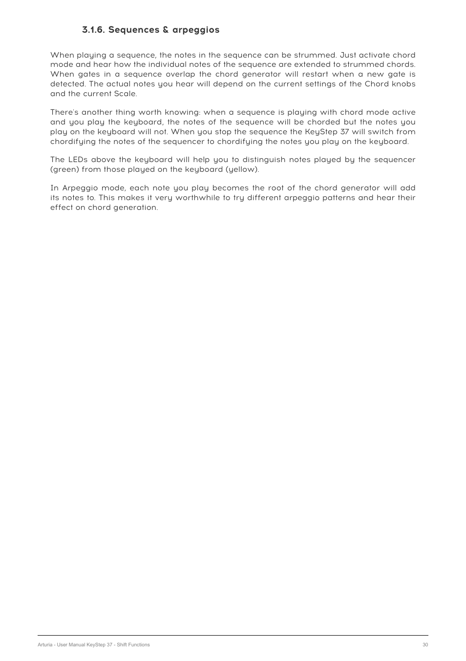 Sequences & arpeggios | Arturia KeyStep 37 MIDI Keyboard Controller and Sequencer User Manual | Page 35 / 119