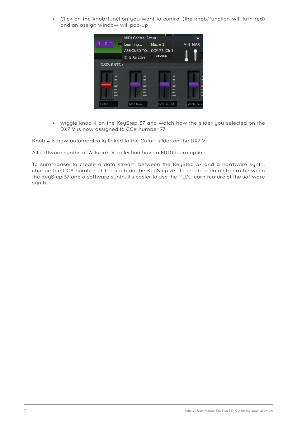 Arturia KeyStep 37 MIDI Keyboard Controller and Sequencer User Manual | Page 76 / 119