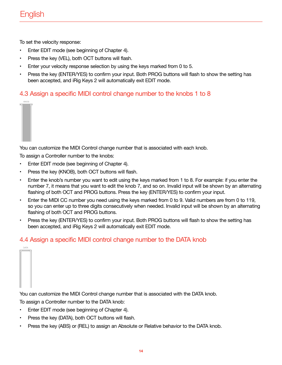 English | IK Multimedia iRig Keys 2 Mini 25-Mini-Key USB MIDI Keyboard Controller User Manual | Page 15 / 62