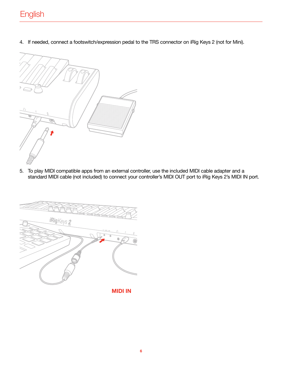 English | IK Multimedia iRig Keys 2 Mini 25-Mini-Key USB MIDI Keyboard Controller User Manual | Page 7 / 62