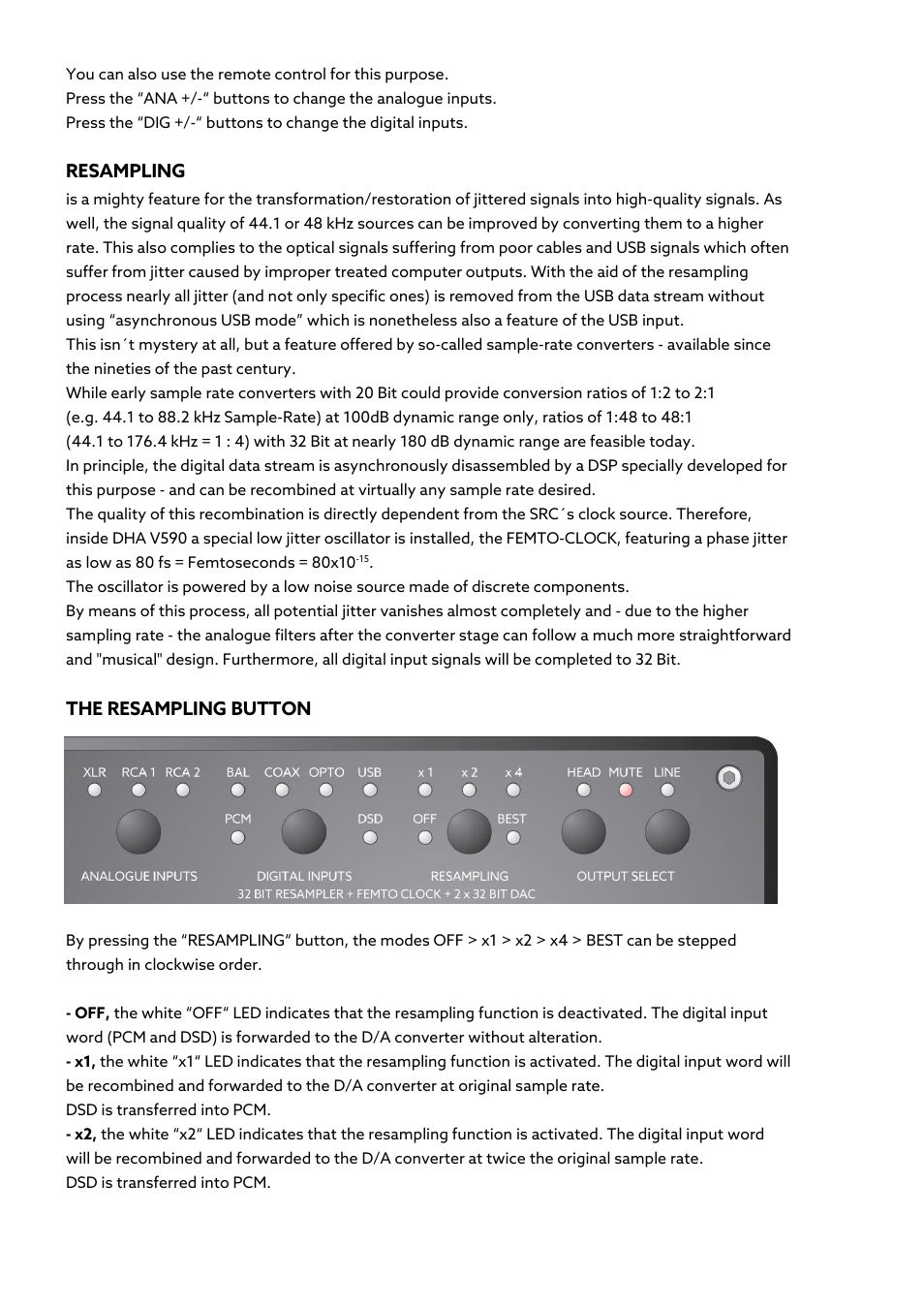 Violectric DHA V590² Pro Headphone Amplifier, Preamp, and DAC User Manual | Page 16 / 66