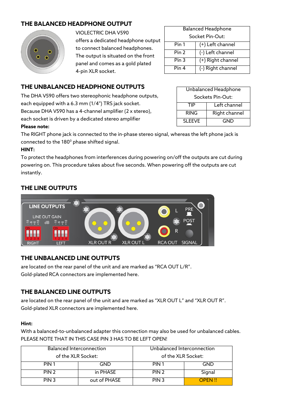 Violectric DHA V590² Pro Headphone Amplifier, Preamp, and DAC User Manual | Page 20 / 66