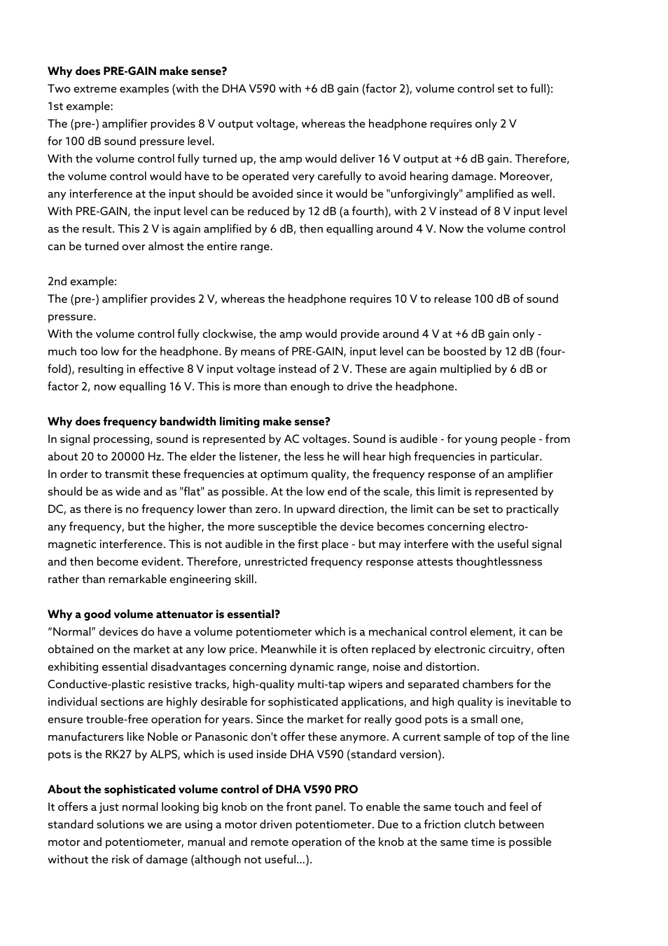 Violectric DHA V590² Pro Headphone Amplifier, Preamp, and DAC User Manual | Page 26 / 66