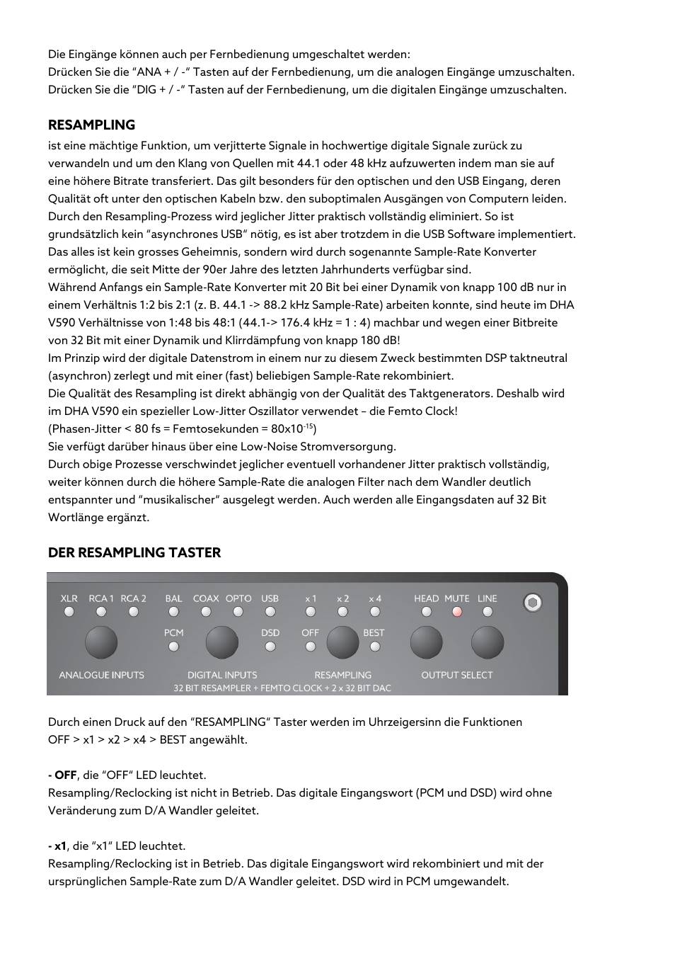 Violectric DHA V590² Pro Headphone Amplifier, Preamp, and DAC User Manual | Page 48 / 66