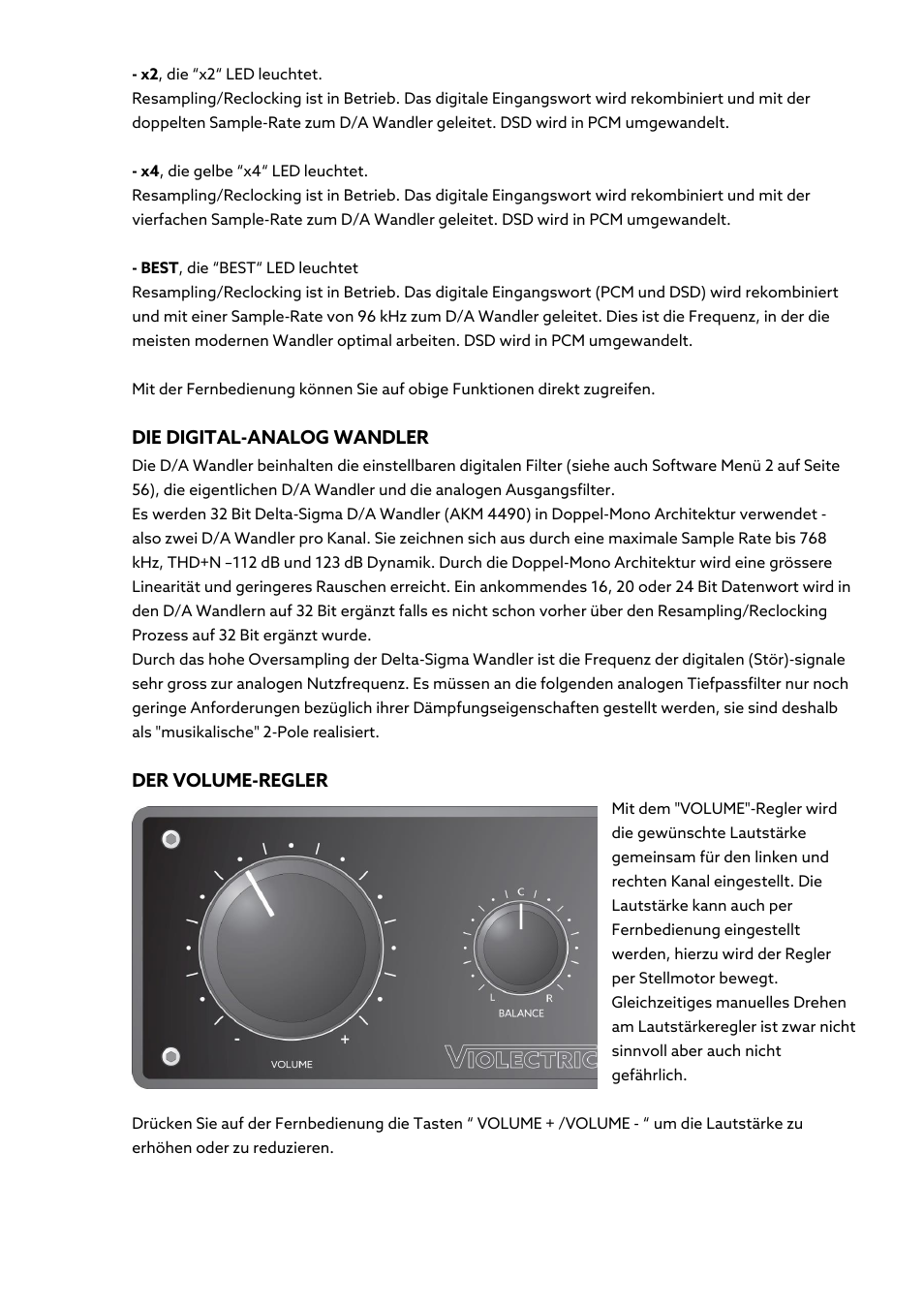 Violectric DHA V590² Pro Headphone Amplifier, Preamp, and DAC User Manual | Page 49 / 66