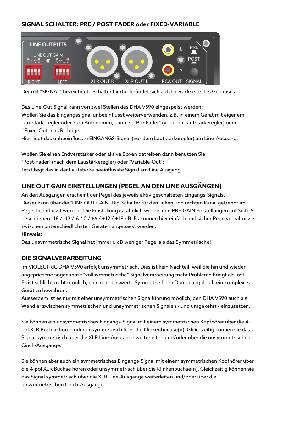 Violectric DHA V590² Pro Headphone Amplifier, Preamp, and DAC User Manual | Page 54 / 66