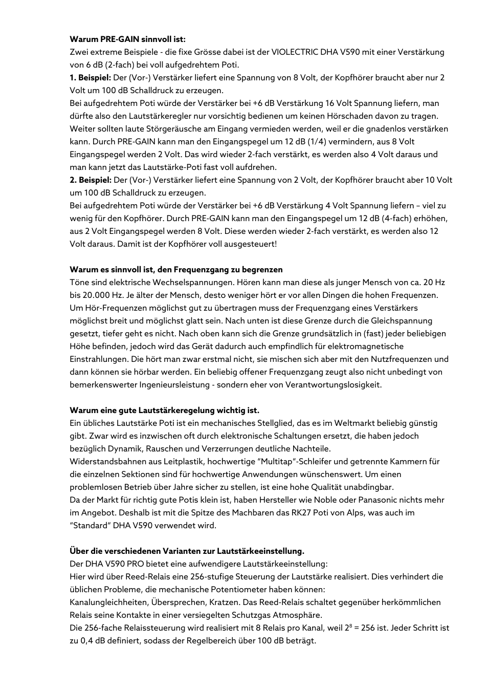 Violectric DHA V590² Pro Headphone Amplifier, Preamp, and DAC User Manual | Page 59 / 66