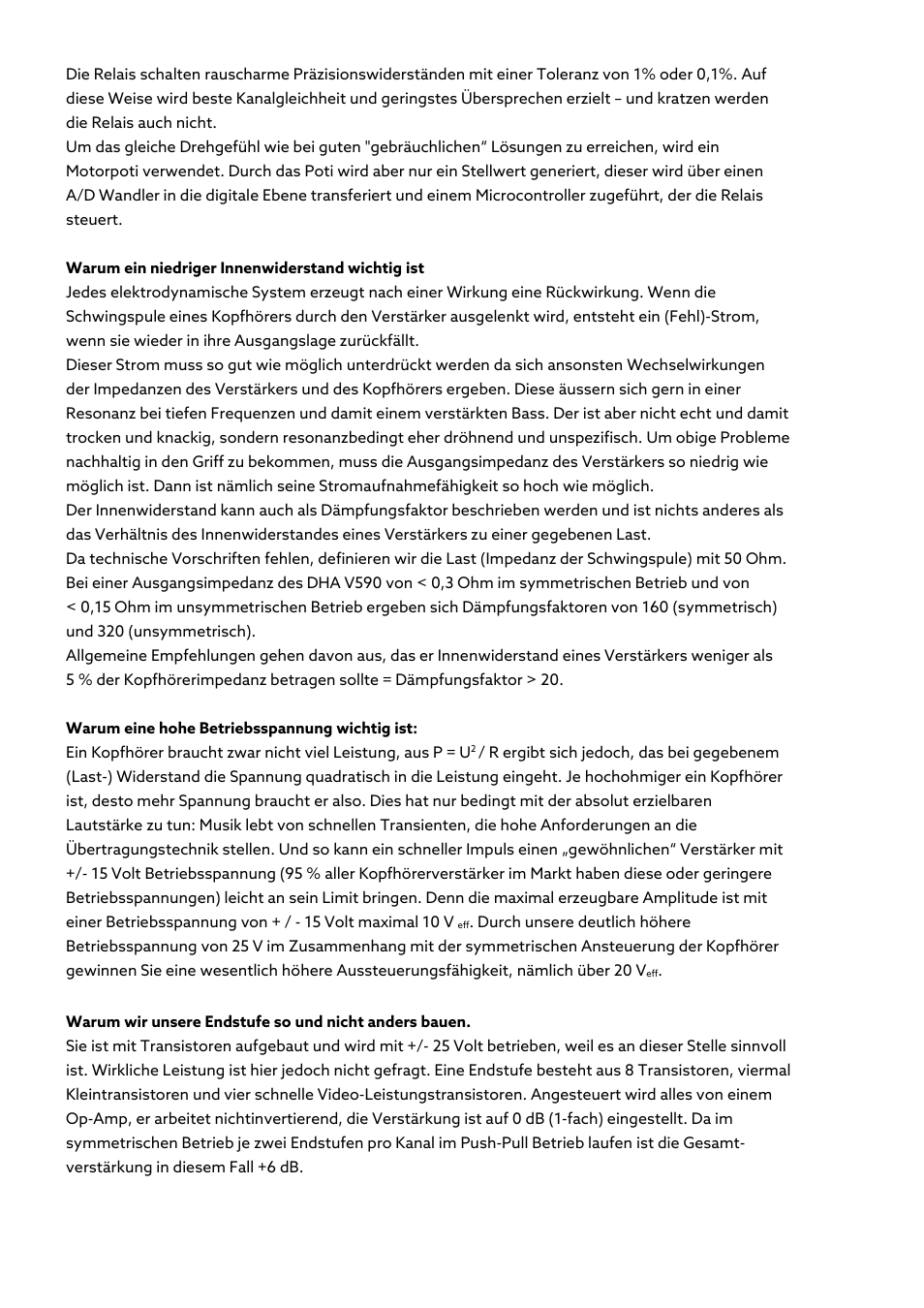 Violectric DHA V590² Pro Headphone Amplifier, Preamp, and DAC User Manual | Page 60 / 66