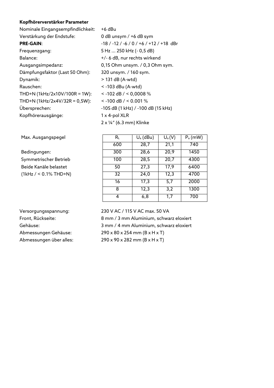 Violectric DHA V590² Pro Headphone Amplifier, Preamp, and DAC User Manual | Page 62 / 66