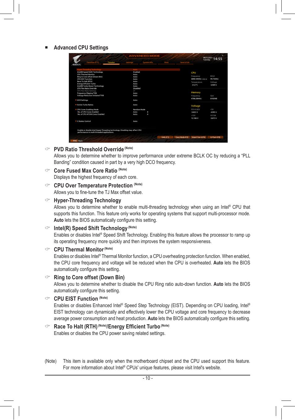 GIGABYTE Z690 AORUS ELITE AX DDR5 LGA 1700 ATX Motherboard User Manual | Page 10 / 29