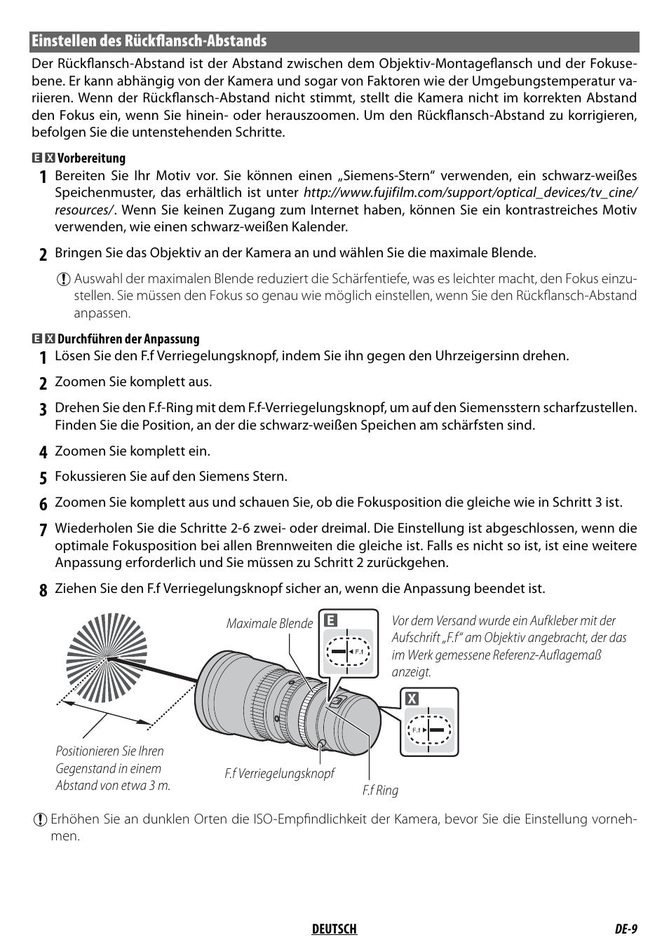 FujiFilm MKX18-55mm T2.9 Lens (Fuji X-Mount) User Manual | Page 39 / 68
