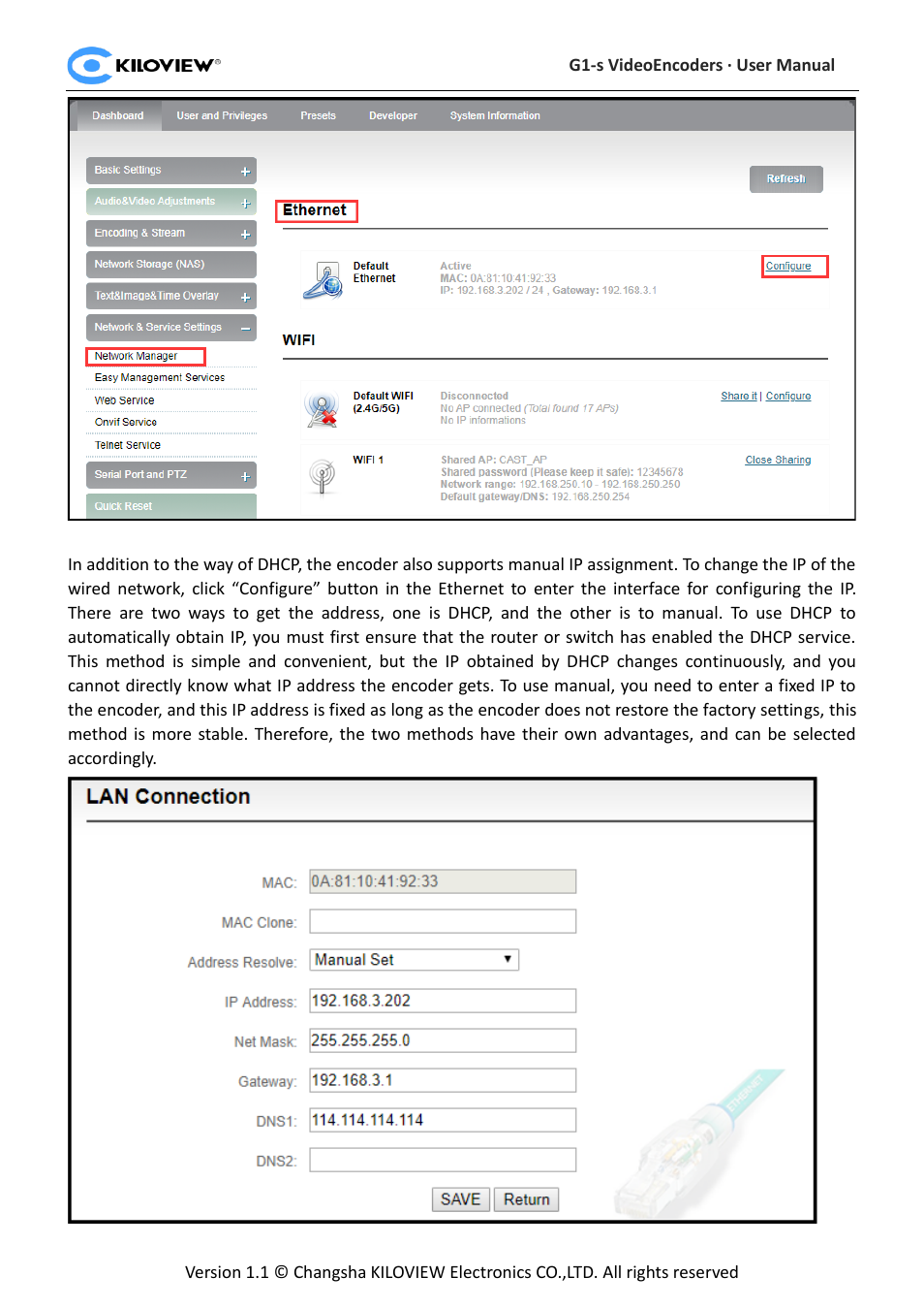 Kiloview 3G-SDI to H.264 Wireless Video Encoder User Manual | Page 12 / 50