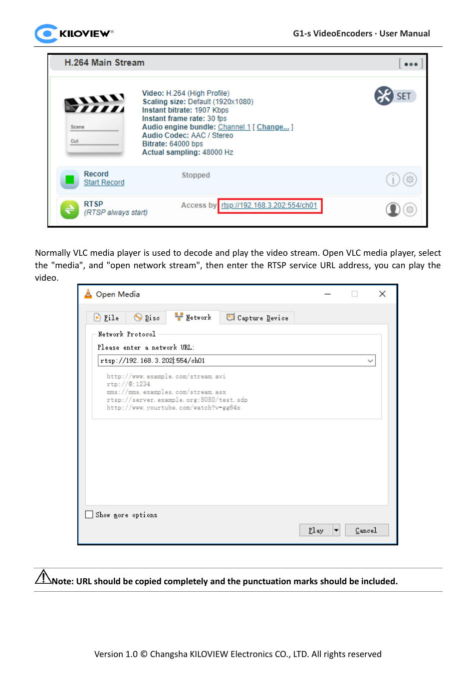 Kiloview 3G-SDI to H.264 Wireless Video Encoder User Manual | Page 29 / 50