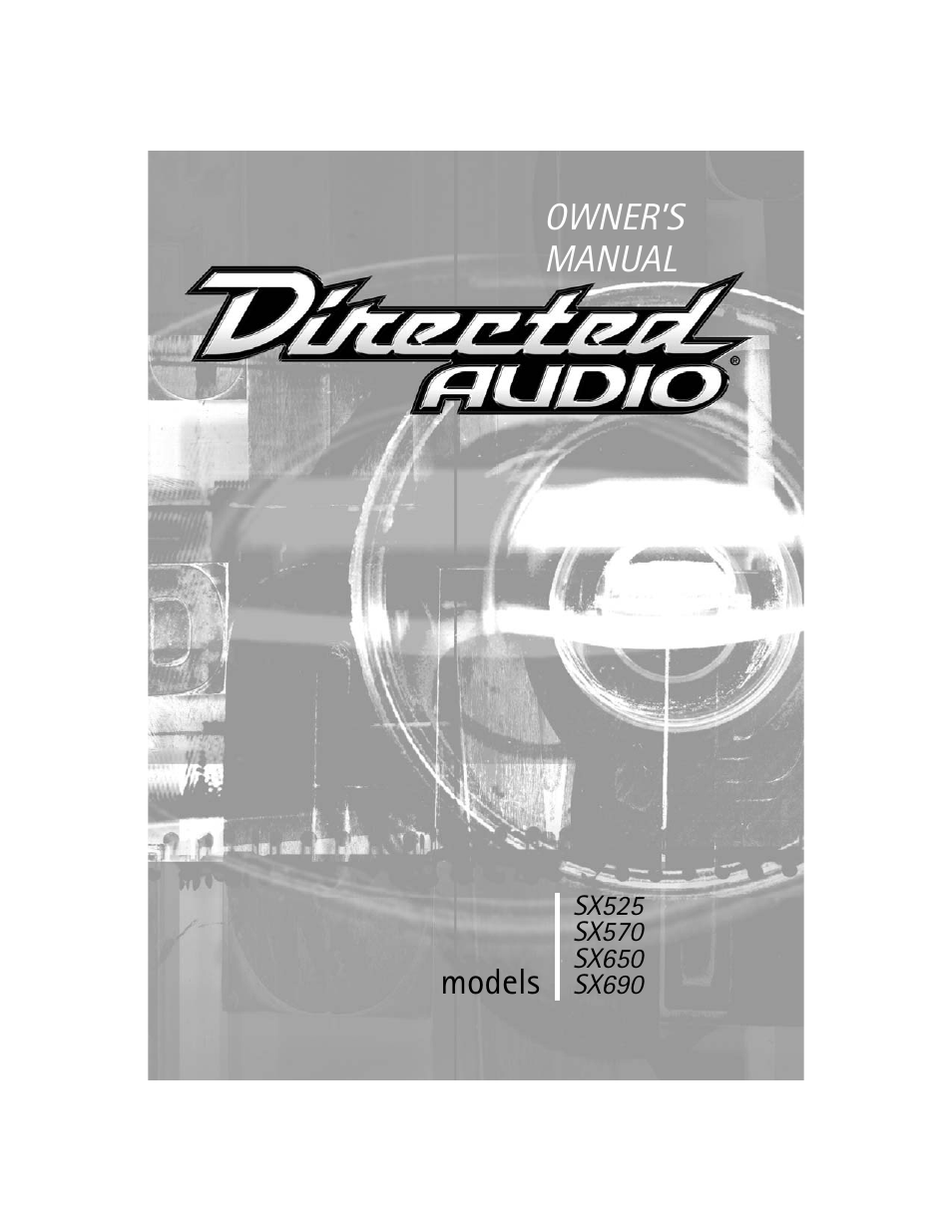 Directed Audio SX690 User Manual | 8 pages