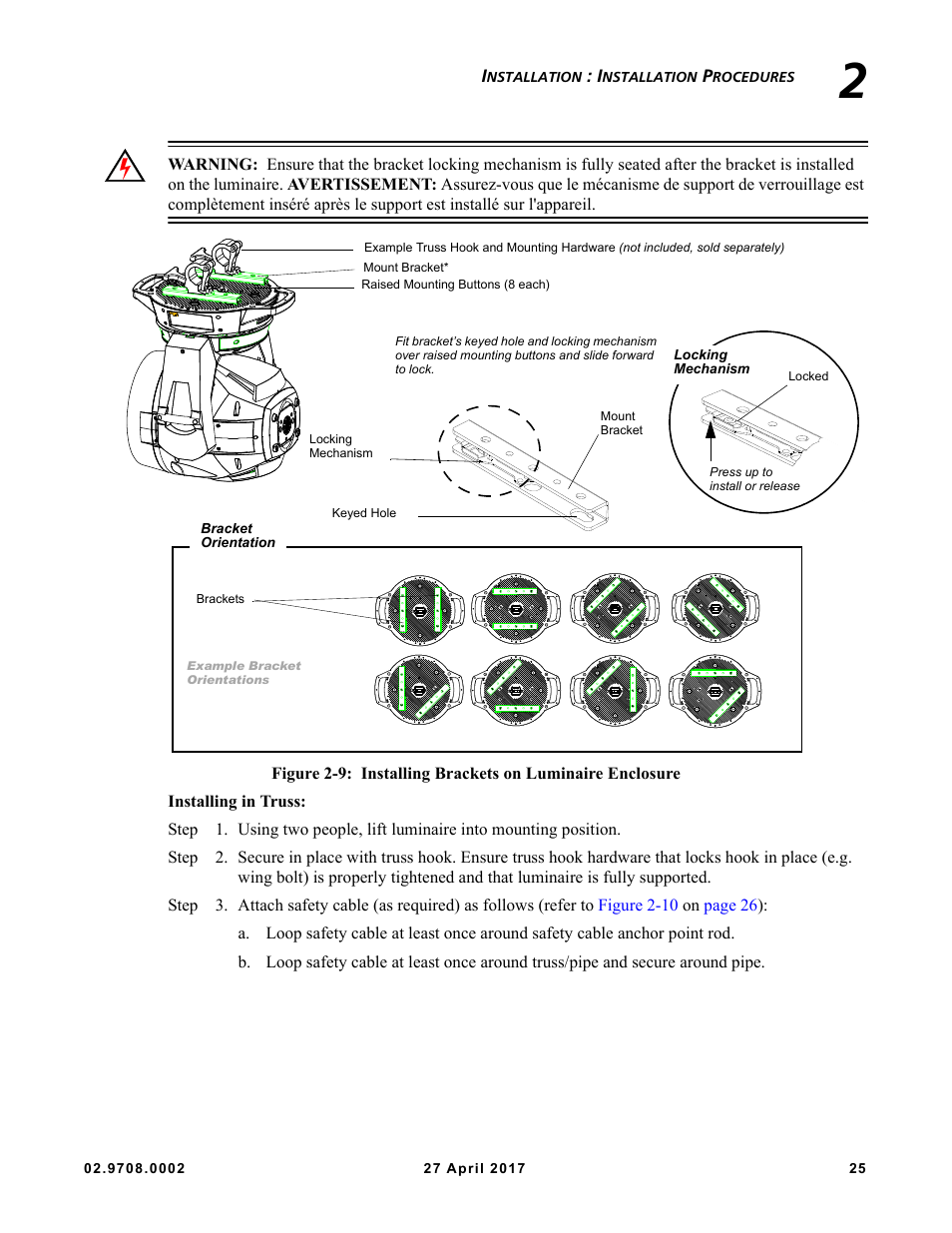 Figure 2-9 | VARI-LITE VL6000 Beam User Manual | Page 43 / 103