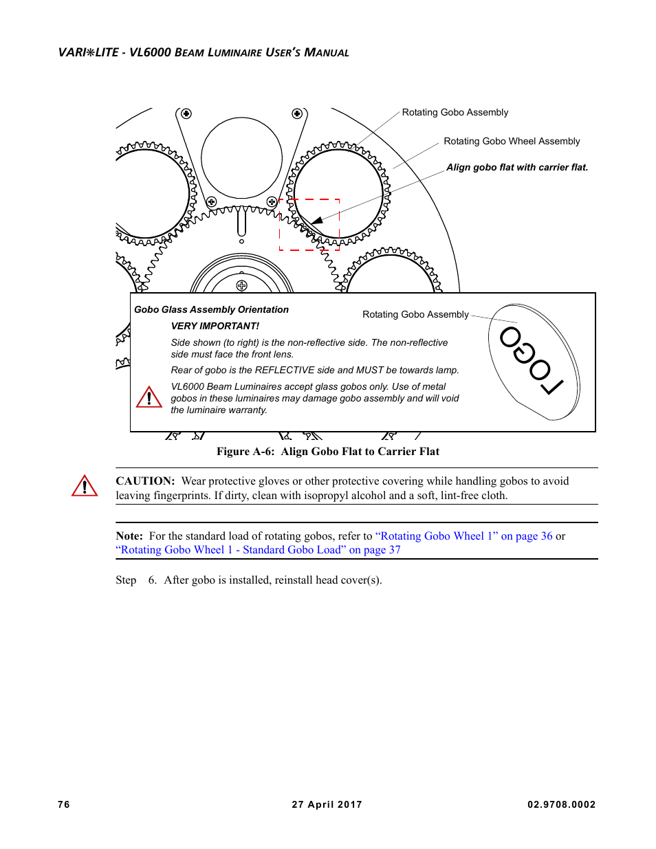 Logo | VARI-LITE VL6000 Beam User Manual | Page 94 / 103