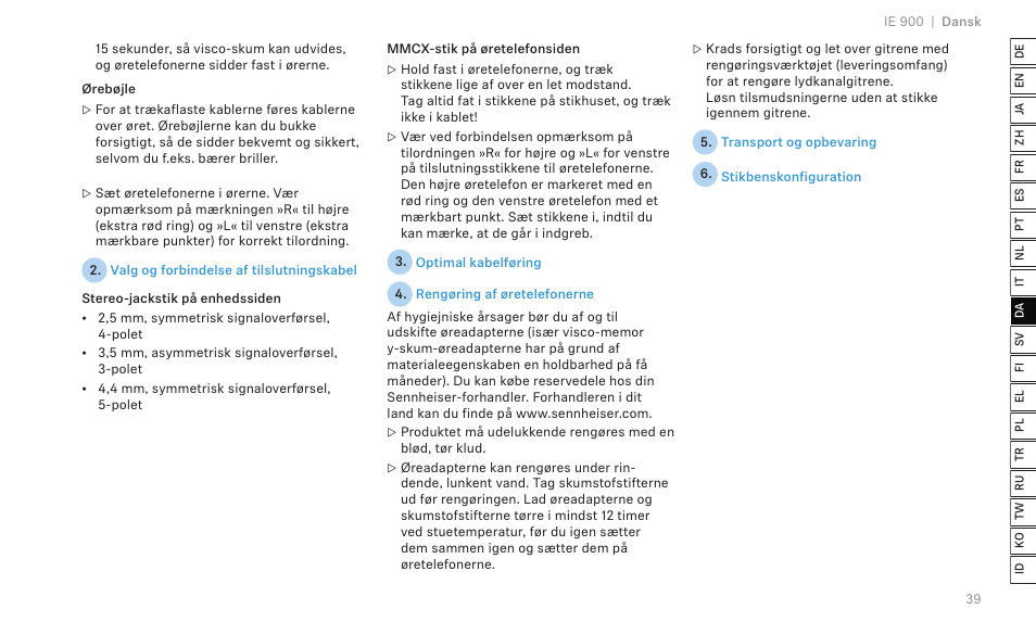 Sennheiser IE 900 In-Ear Headphones User Manual | Page 43 / 86