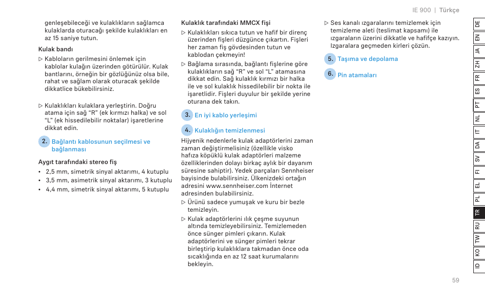 Sennheiser IE 900 In-Ear Headphones User Manual | Page 63 / 86