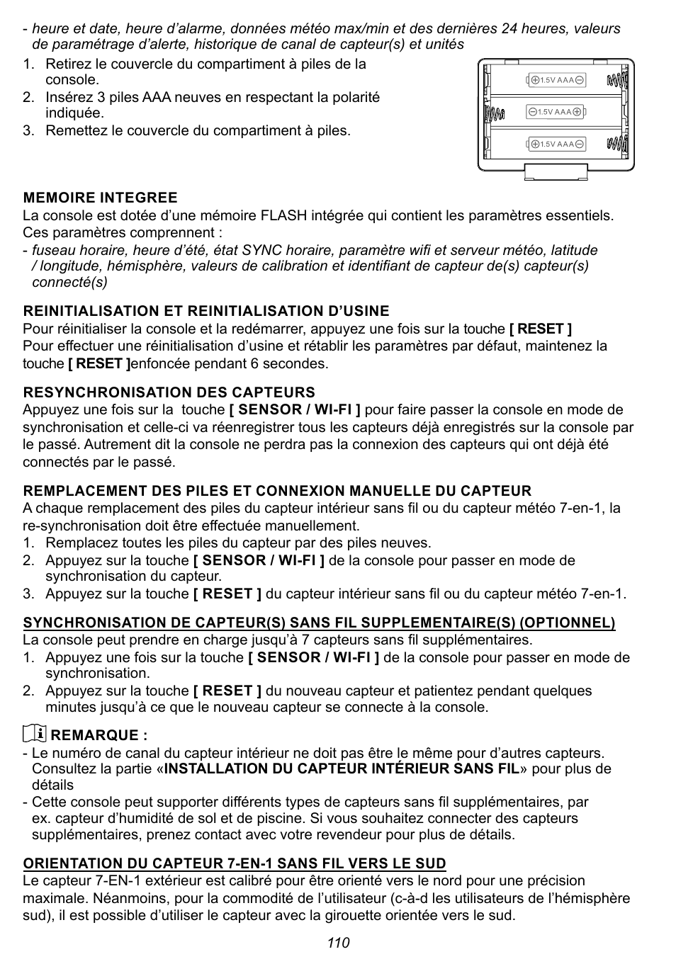 Explore Scientific 7-in-1 Sensor for 7-in-1 Wi-Fi Weather Station User Manual | Page 110 / 172