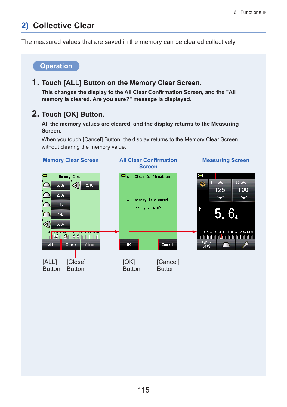 2) collective clear | Sekonic Speedmaster L-858D-U Light Meter User Manual | Page 129 / 223
