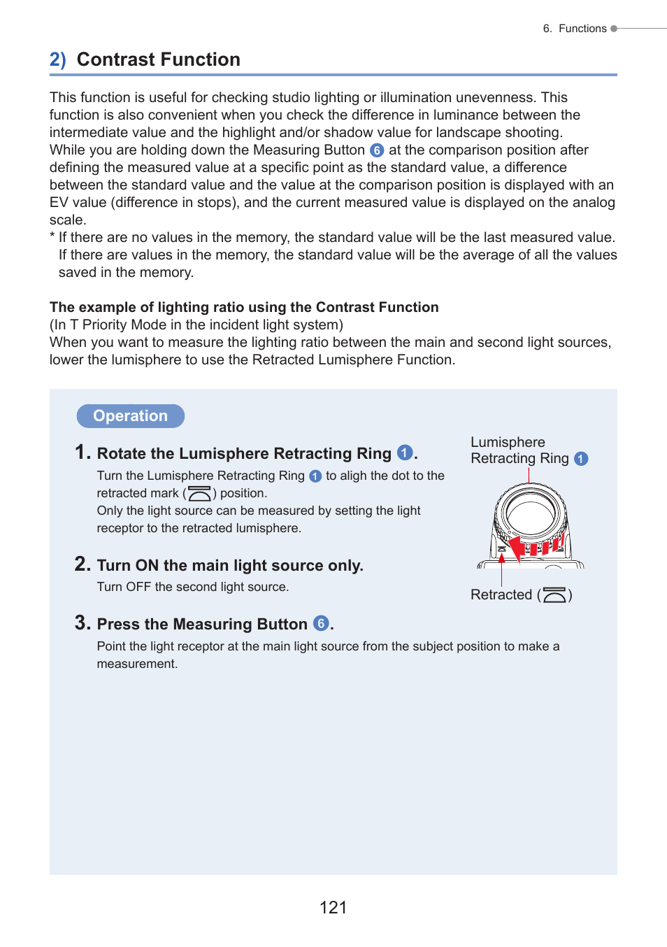 2) contrast function | Sekonic Speedmaster L-858D-U Light Meter User Manual | Page 135 / 223