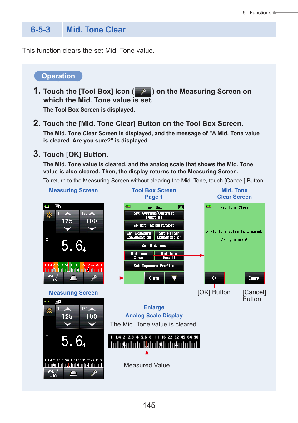 Mid. tone clear, P145), 5-3 mid. tone clear | Sekonic Speedmaster L-858D-U Light Meter User Manual | Page 159 / 223
