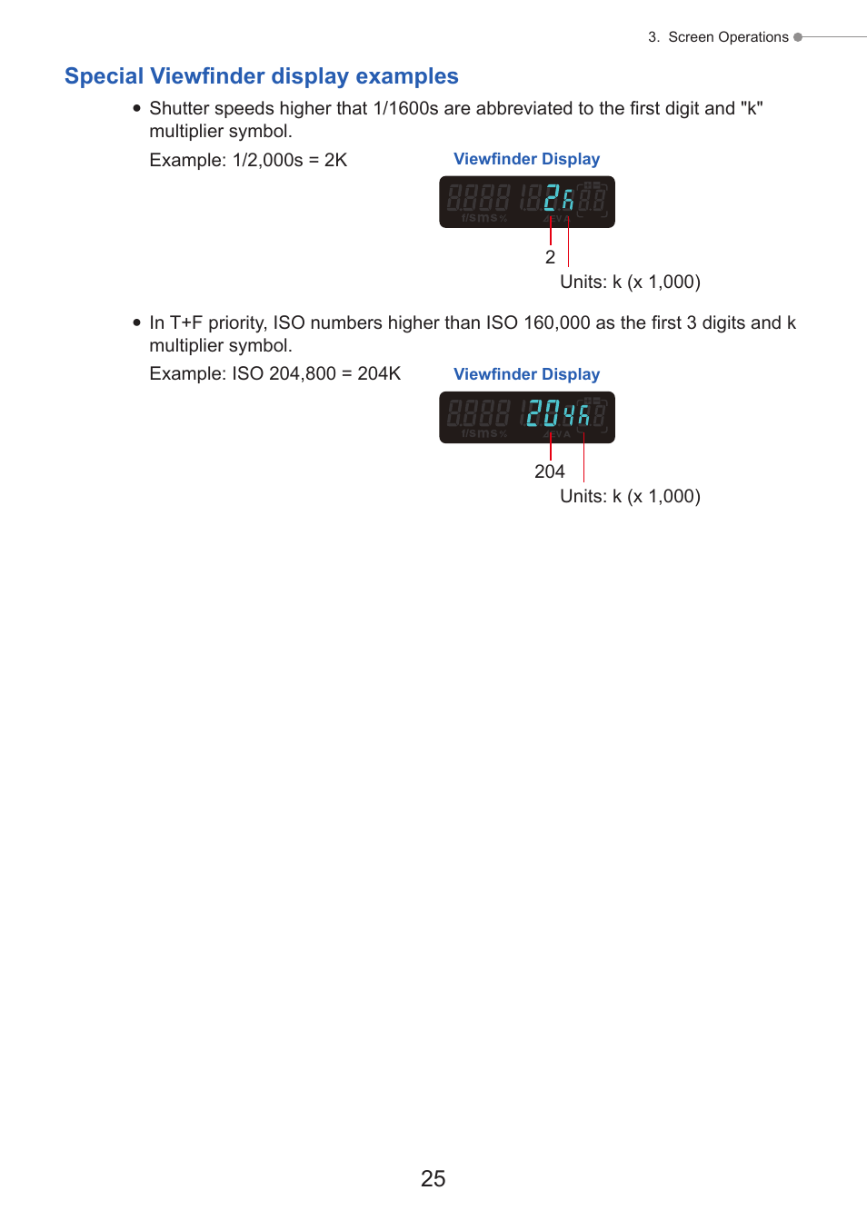 Special viewfinder display examples | Sekonic Speedmaster L-858D-U Light Meter User Manual | Page 39 / 223