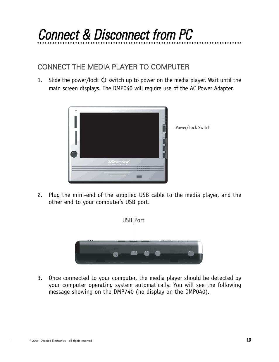 Directed Electronics DMP040 User Manual | Page 19 / 58