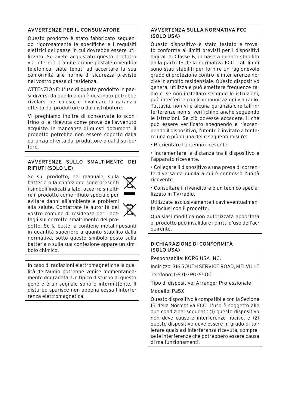 KORG Pa5X-88 88-Key Arranger Keyboard User Manual | Page 154 / 232