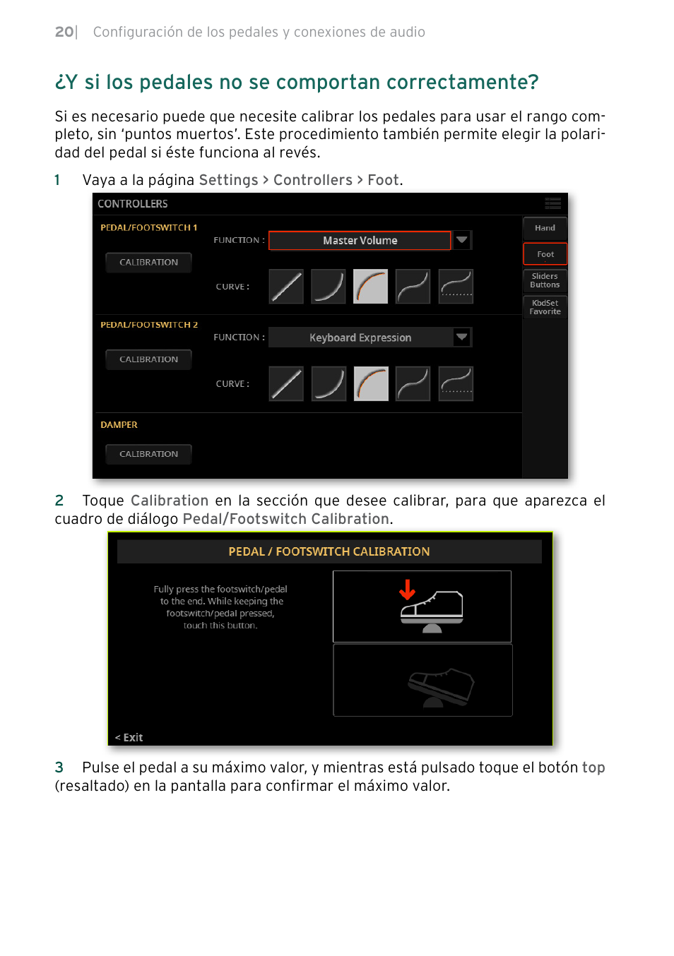 Y si los pedales no se comportan correctamente | KORG Pa5X-88 88-Key Arranger Keyboard User Manual | Page 174 / 232