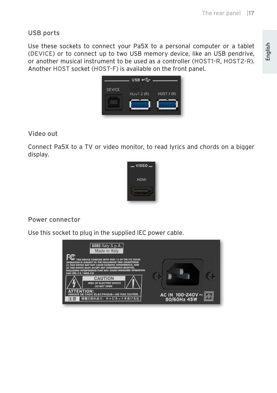 KORG Pa5X-88 88-Key Arranger Keyboard User Manual | Page 19 / 232