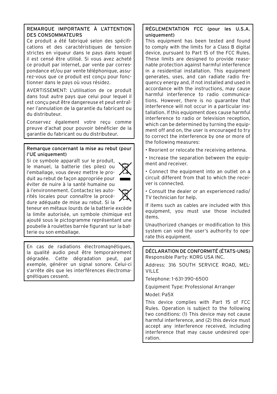 KORG Pa5X-88 88-Key Arranger Keyboard User Manual | Page 78 / 232