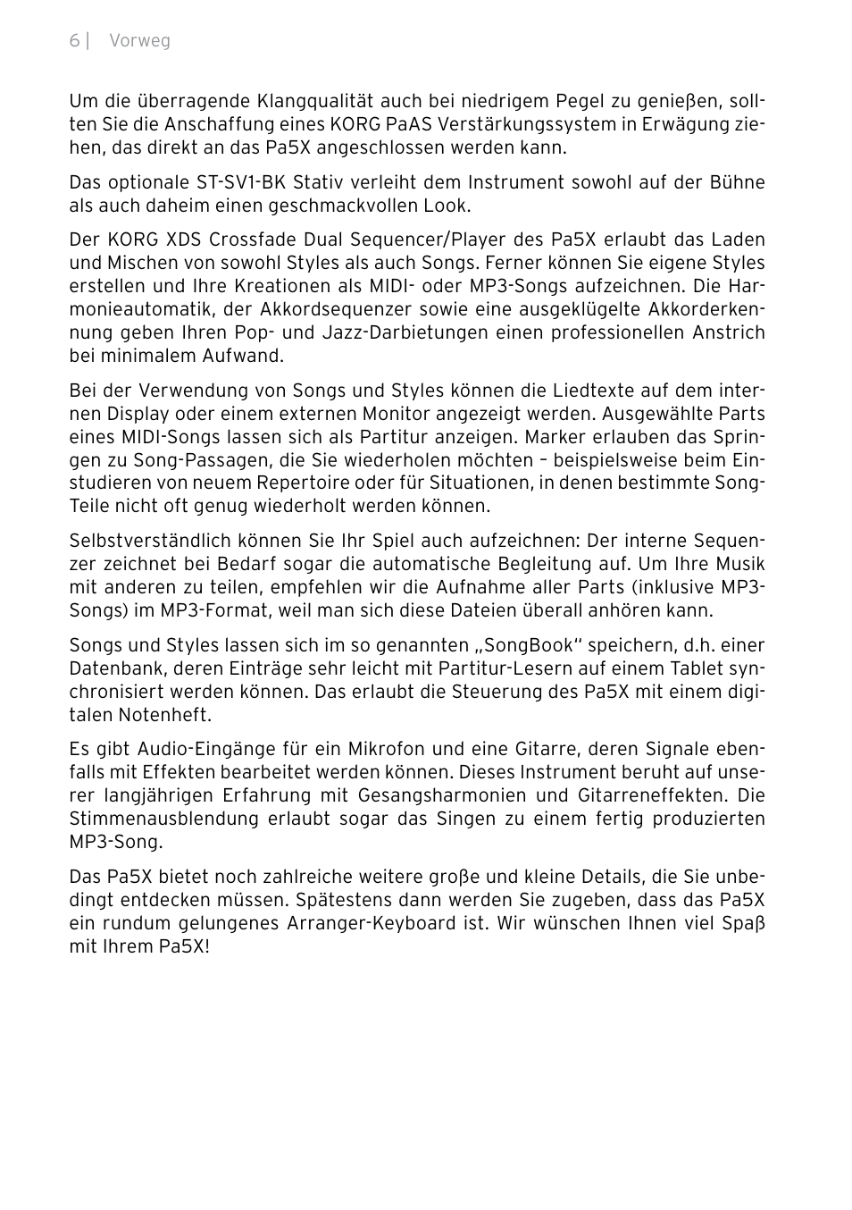 KORG Pa5X-88 88-Key Arranger Keyboard User Manual | Page 84 / 232