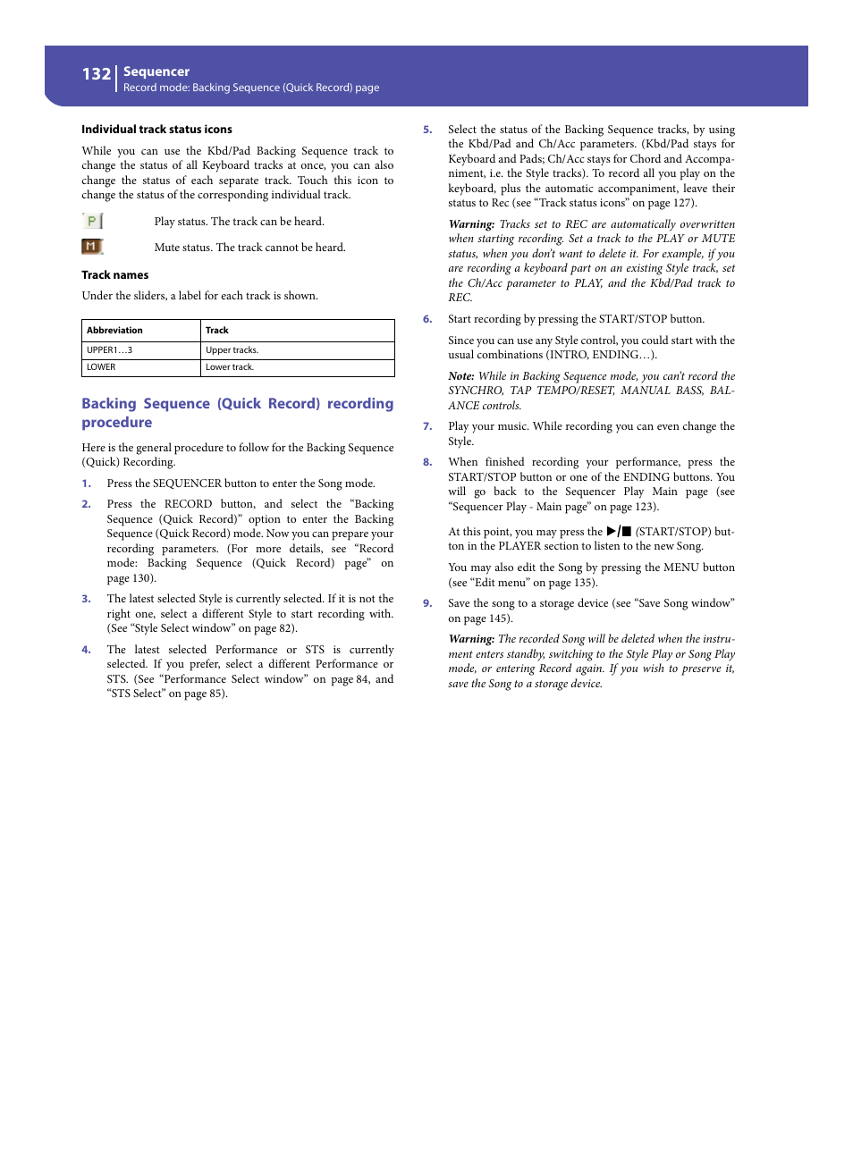 KORG Pa300 Arranger User Manual | Page 136 / 378