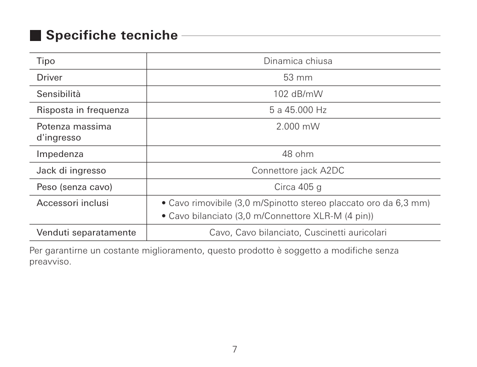 Specifiche tecniche | Audio-Technica ATH-AWKT Audiophile Closed-Back Dynamic Wooden Headphones (Striped Ebony) User Manual | Page 42 / 94