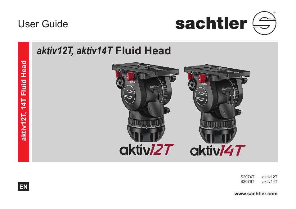 Sachtler aktiv14T Touch & Go Fluid Head with SpeedLevel & 7-Step Drag (100mm) User Manual | 36 pages