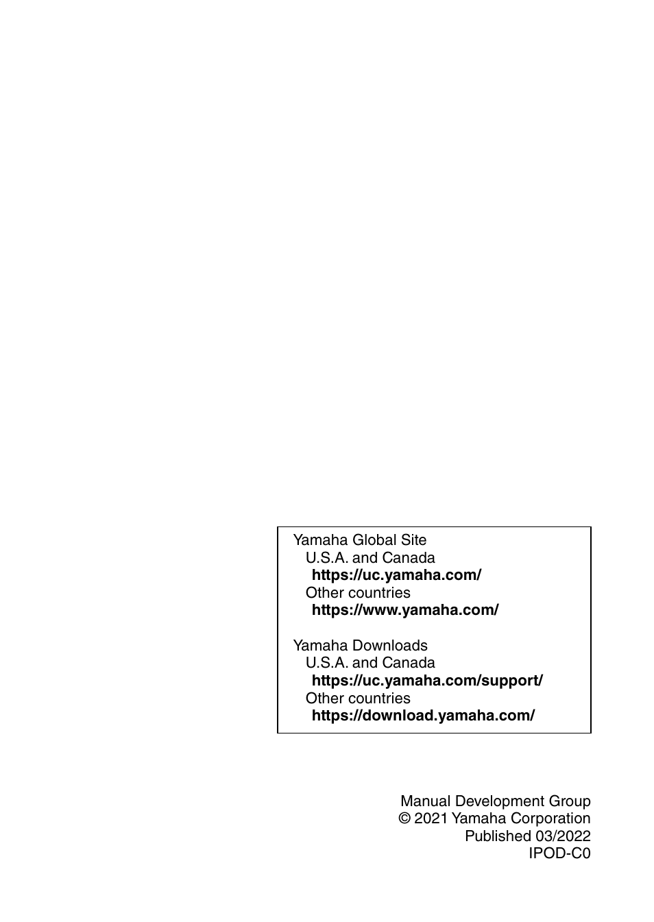 Yamaha RM-WCH8 ADECIA Microphone Charger Base for Eight RM Wireless DECT Microphones (1.9 GHz) User Manual | Page 136 / 136