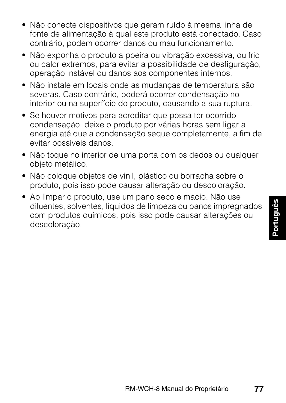 Yamaha RM-WCH8 ADECIA Microphone Charger Base for Eight RM Wireless DECT Microphones (1.9 GHz) User Manual | Page 77 / 136