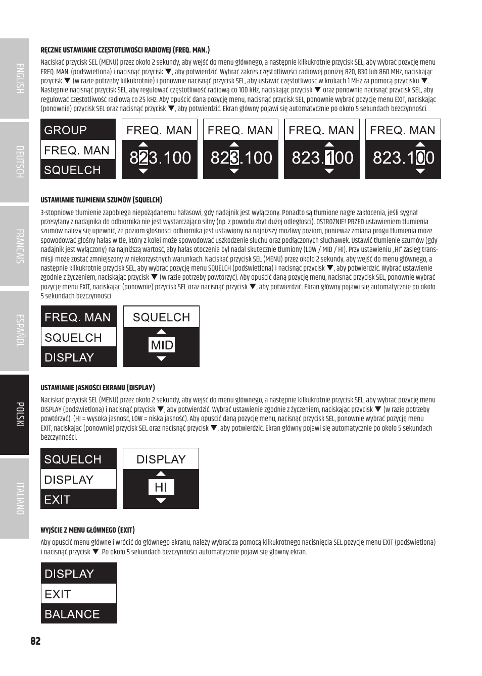 LD Systems U504.7 IEM Wireless Stereo In-Ear Monitoring System (470 to 490 MHz) User Manual | Page 82 / 108