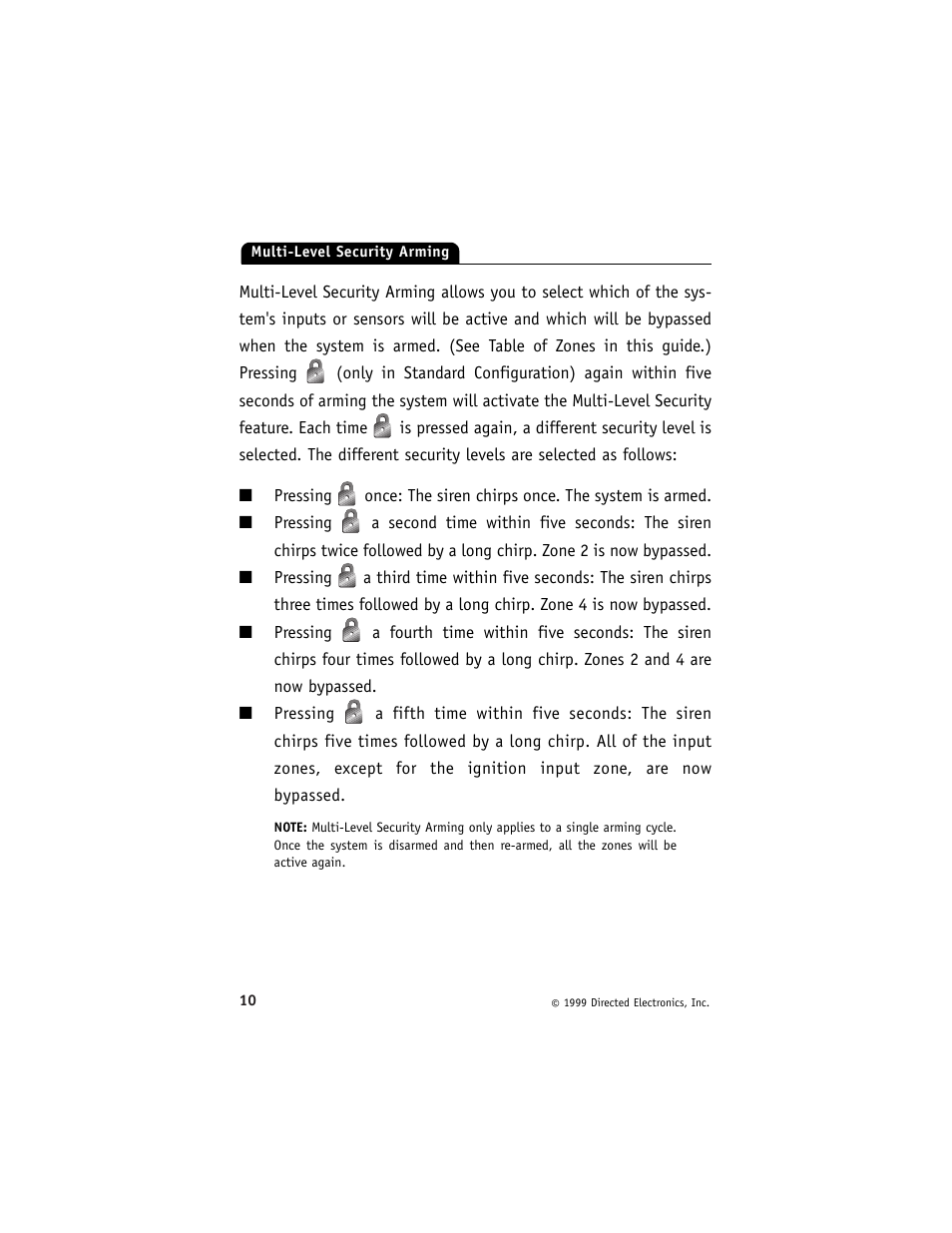 Directed Electronics ESP 540 User Manual | Page 11 / 37