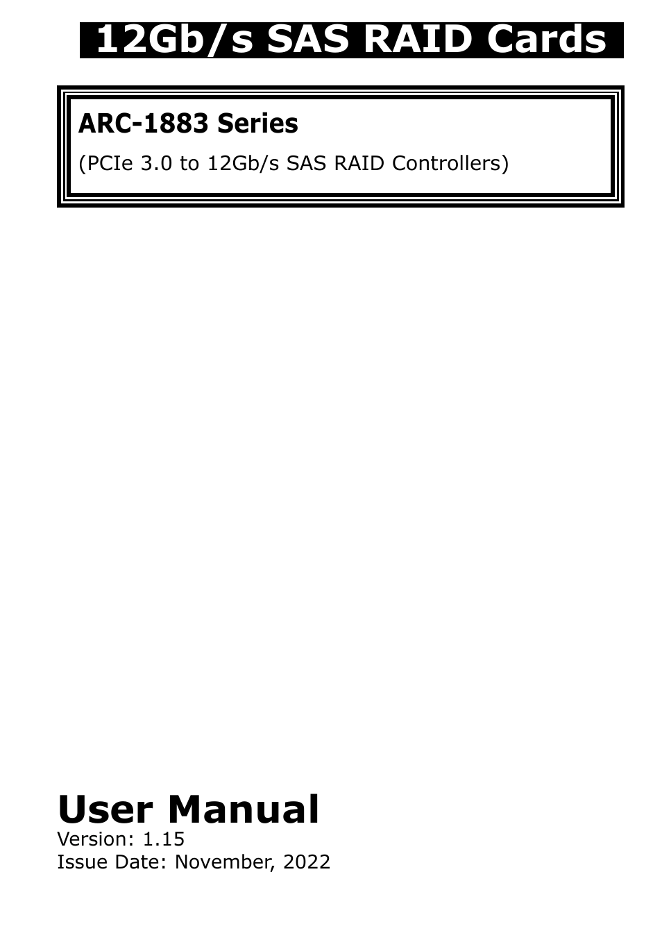 Areca 24/4 Internal/External Port Pcie 3.0 12 Gb/s SAS/SATA Raid Controller 2Gb Cache User Manual | 264 pages