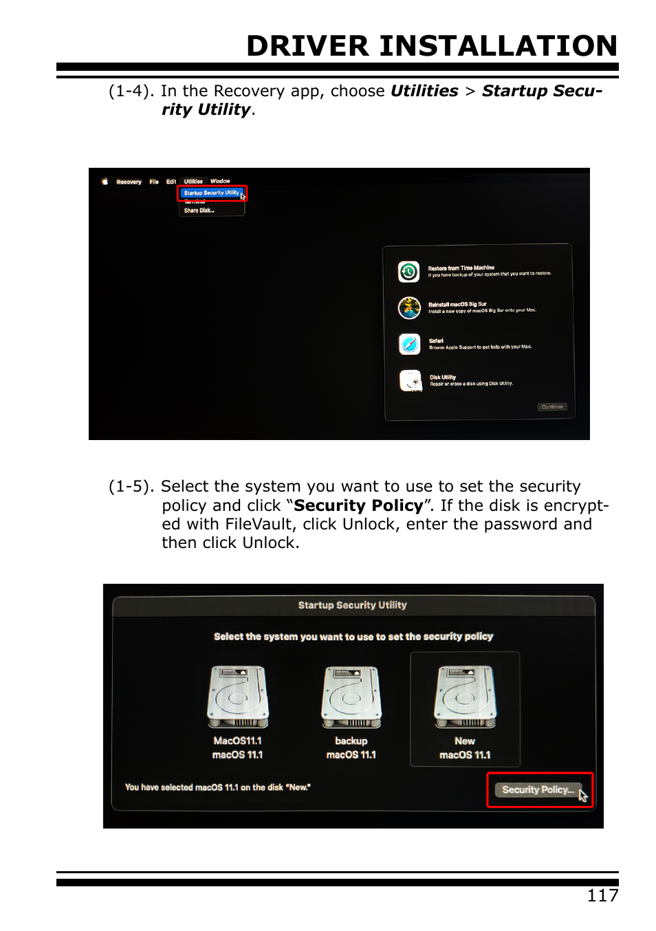 Driver installation | Areca 24/4 Internal/External Port Pcie 3.0 12 Gb/s SAS/SATA Raid Controller 2Gb Cache User Manual | Page 117 / 264