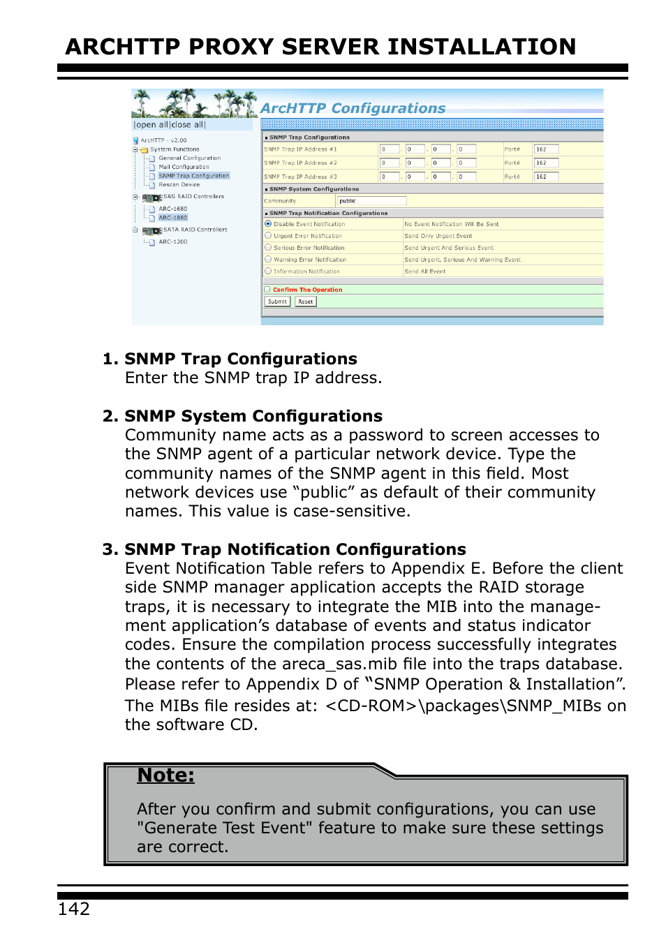 Areca 24/4 Internal/External Port Pcie 3.0 12 Gb/s SAS/SATA Raid Controller 2Gb Cache User Manual | Page 142 / 264
