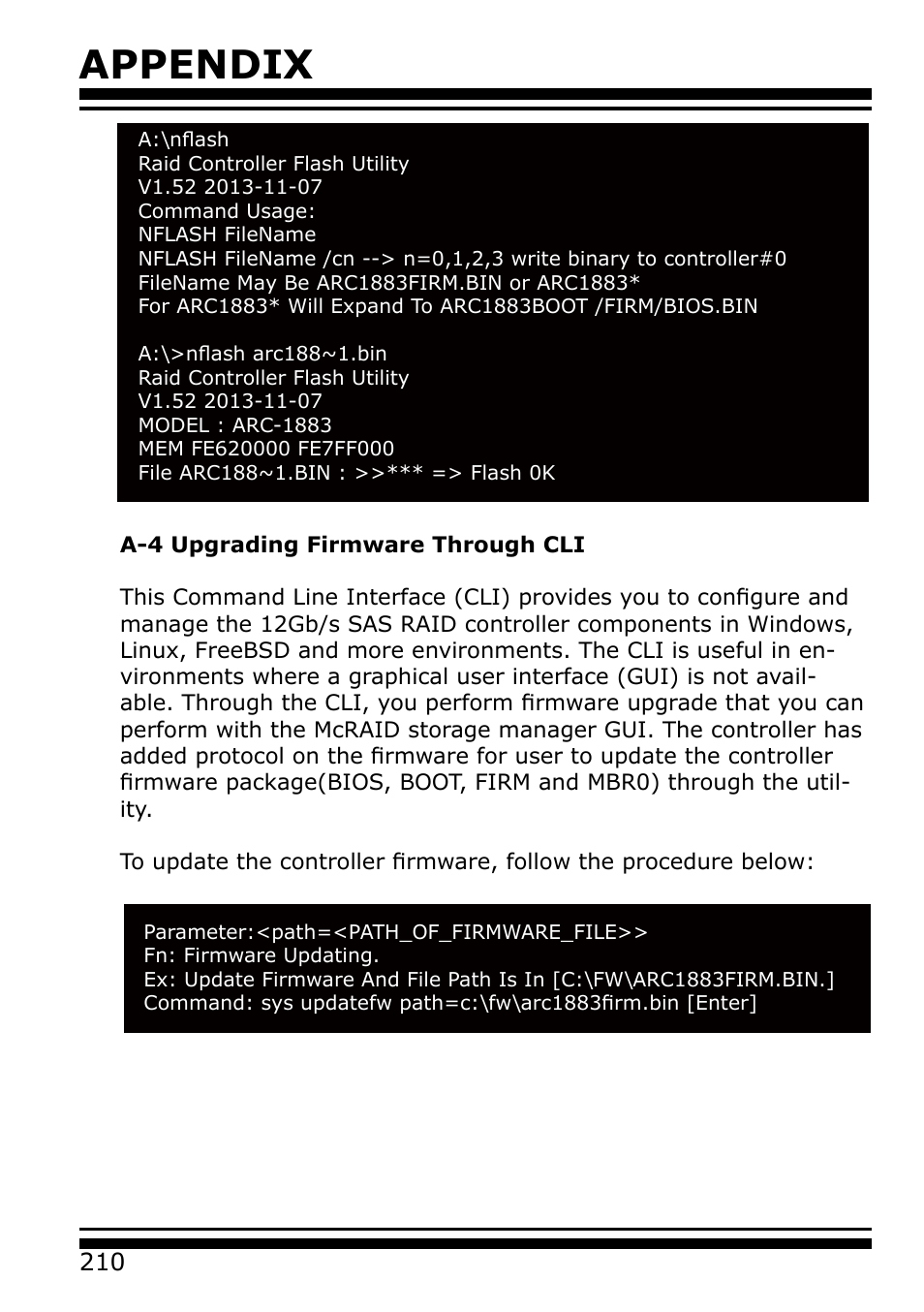 Appendix | Areca 24/4 Internal/External Port Pcie 3.0 12 Gb/s SAS/SATA Raid Controller 2Gb Cache User Manual | Page 210 / 264