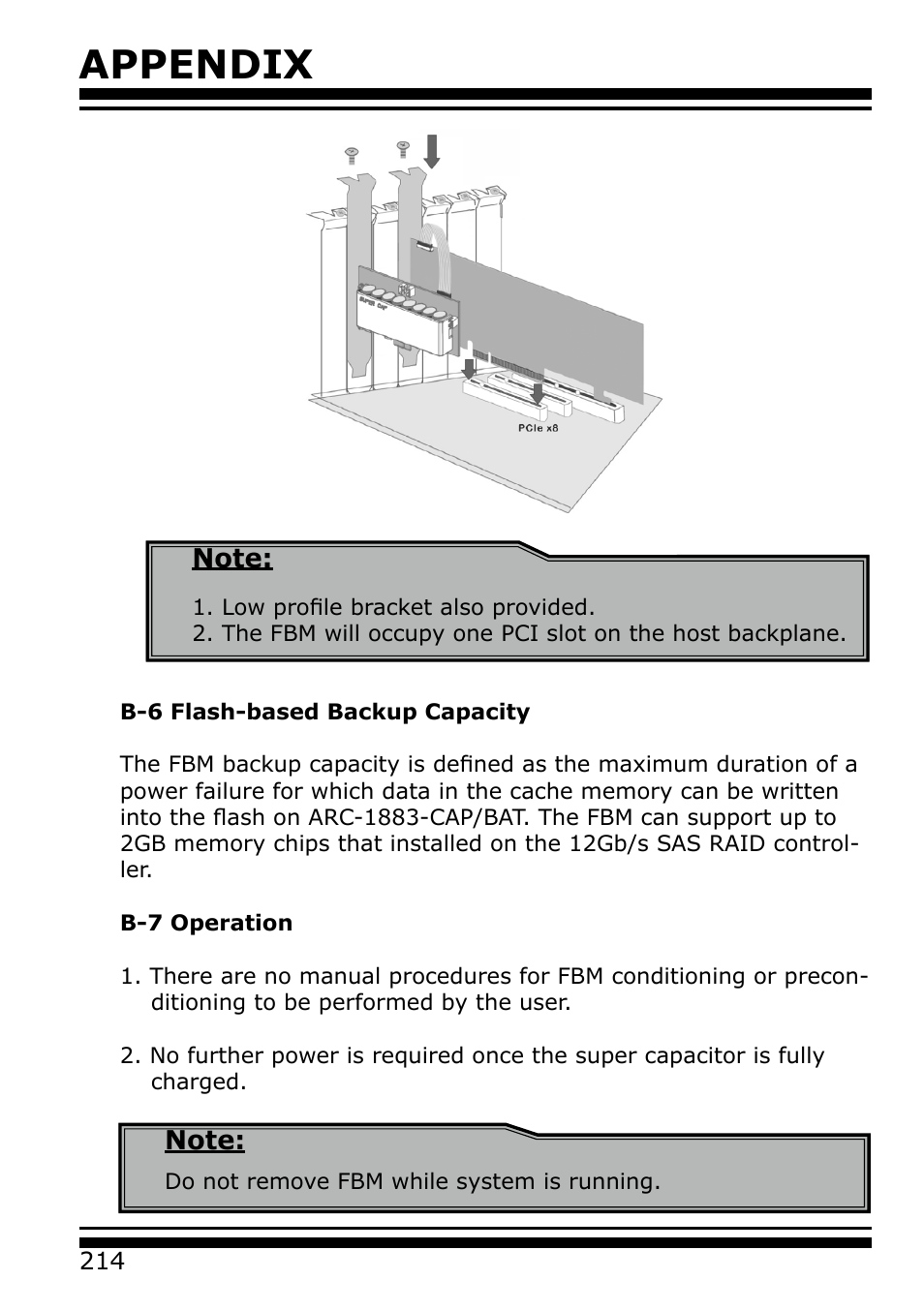 Appendix | Areca 24/4 Internal/External Port Pcie 3.0 12 Gb/s SAS/SATA Raid Controller 2Gb Cache User Manual | Page 214 / 264