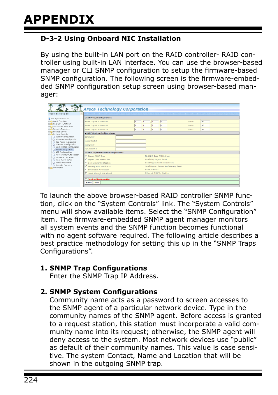 Appendix | Areca 24/4 Internal/External Port Pcie 3.0 12 Gb/s SAS/SATA Raid Controller 2Gb Cache User Manual | Page 224 / 264