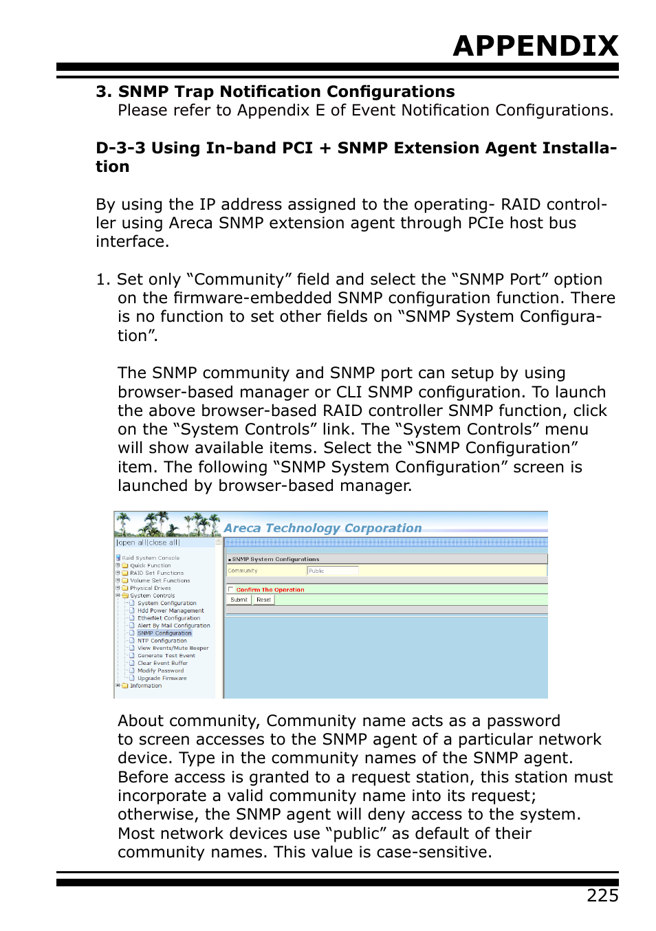 Appendix | Areca 24/4 Internal/External Port Pcie 3.0 12 Gb/s SAS/SATA Raid Controller 2Gb Cache User Manual | Page 225 / 264